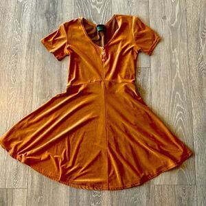 Vintage Flirty Peach Dress